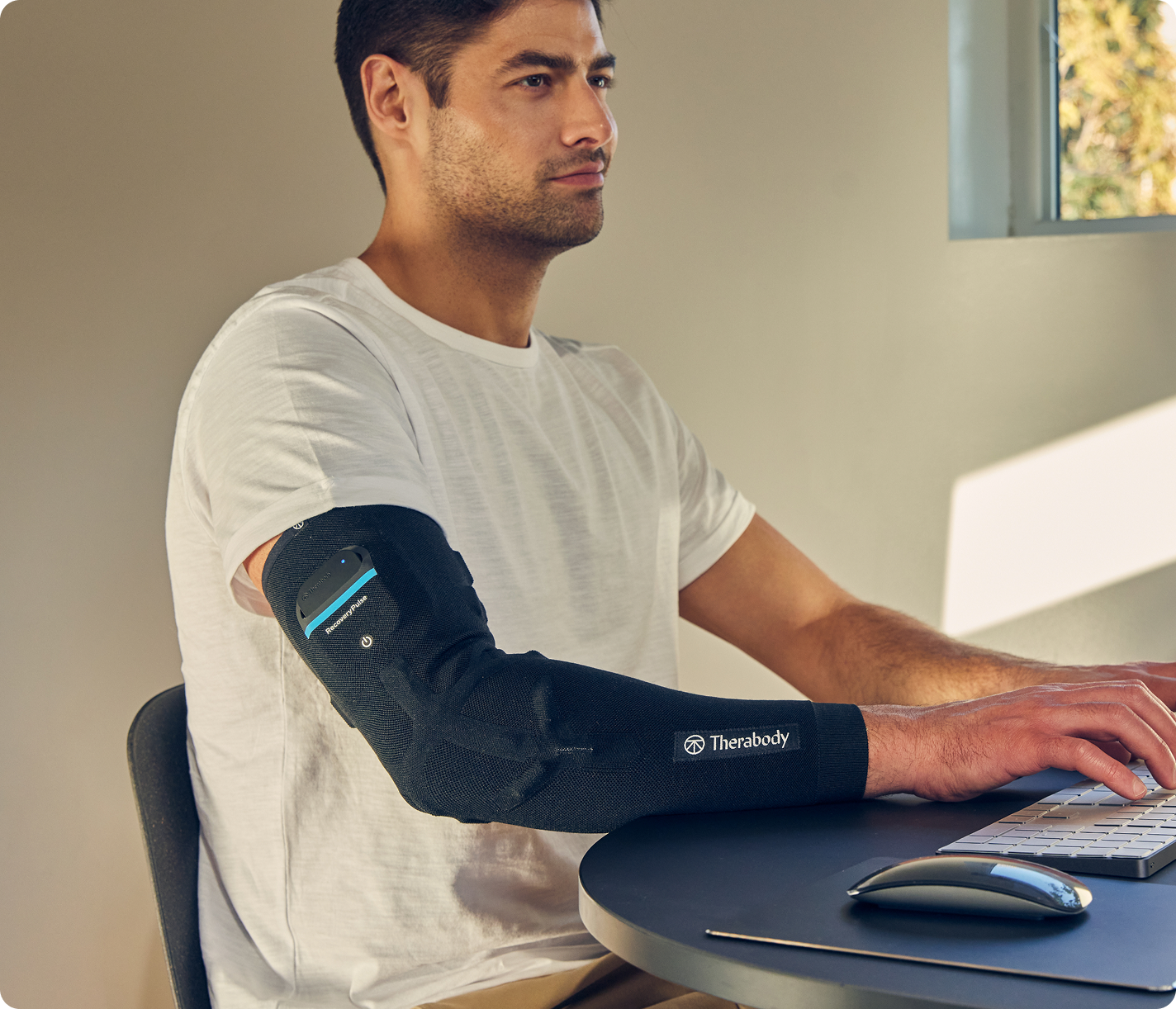 RecoveryPulse Arm – Wearable Arm Sleeve with Vibration & Compression - The Recovery Outlet