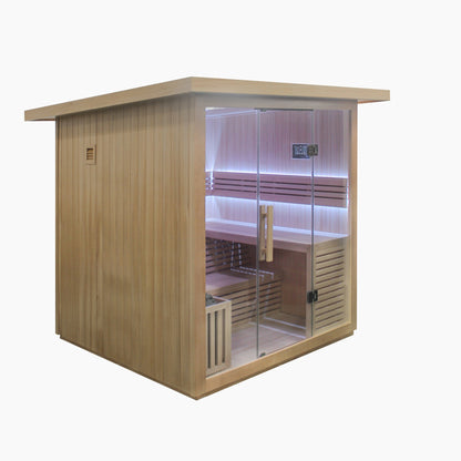 6 Person Traditional Sauna & Acrylic Plunge