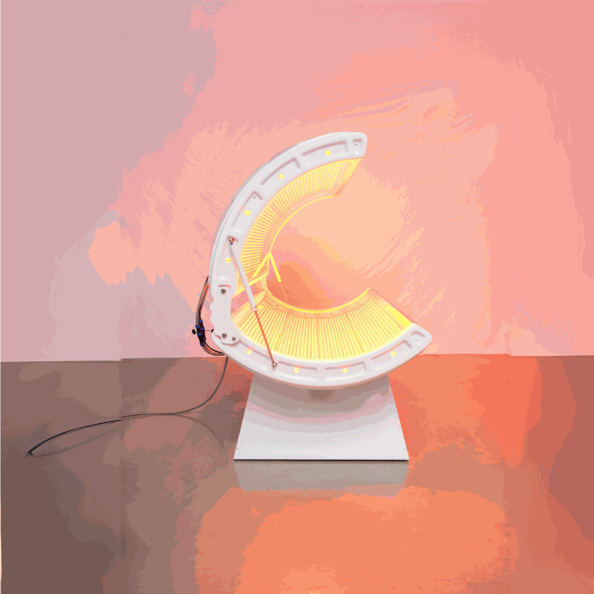 Modern Airvida Aura Red Light Recovery system Bed with biotech tunnel design and LED array for home and commercial use