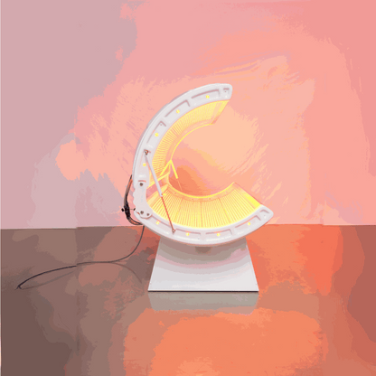 Modern Airvida Aura Red Light Recovery system Bed with biotech tunnel design and LED array for home and commercial use