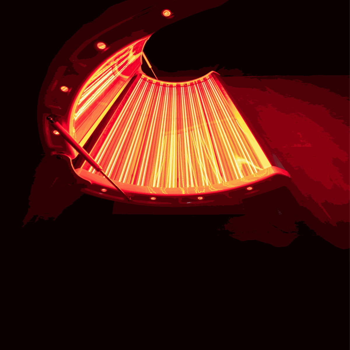 Airvida Aura Red Light Recovery system Bed with biotech tunnel design and 30,000+ LED array for home and commercial use