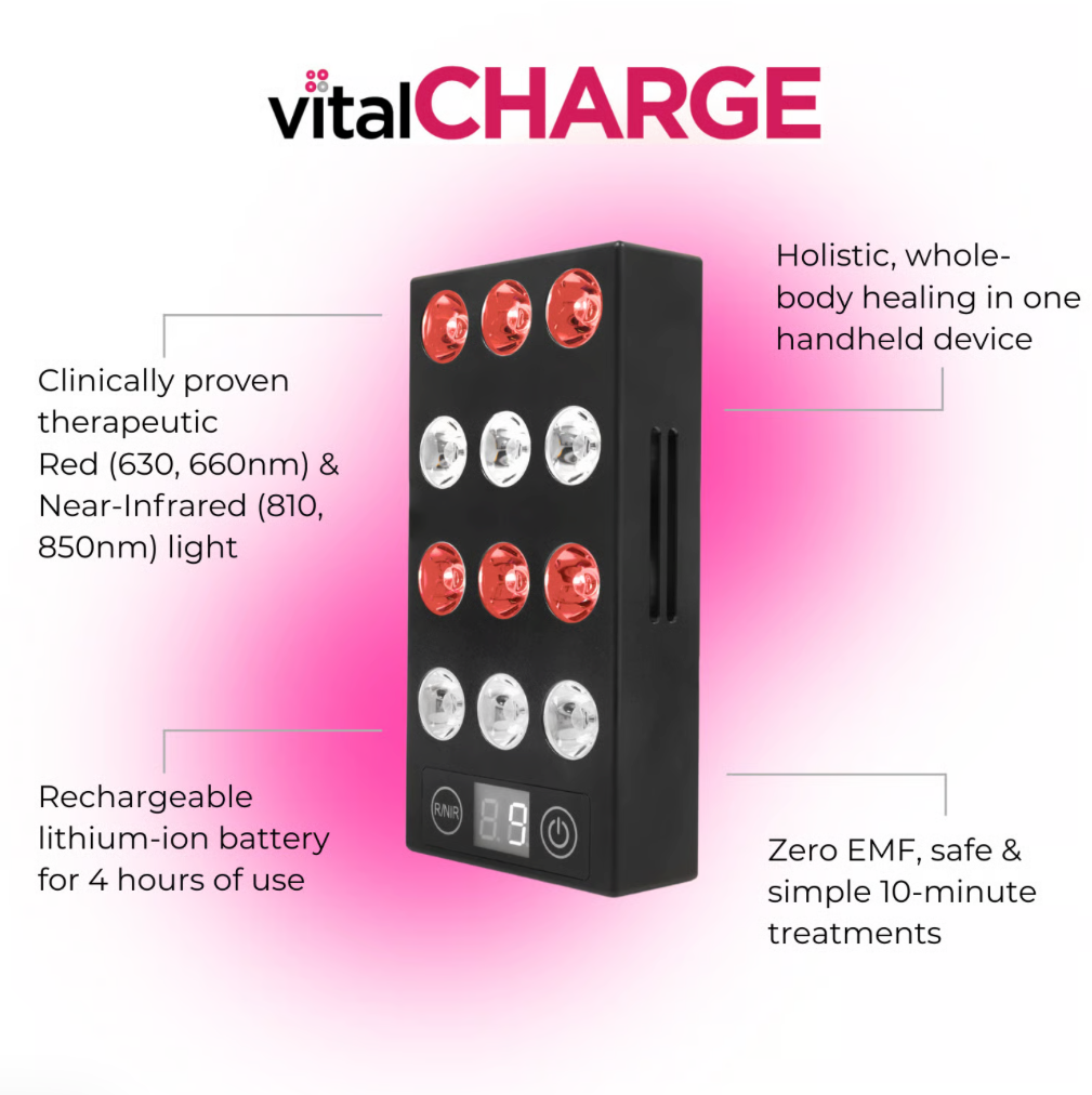 Vital Charge, Handheld Red And Near-Infrared Light Therapy Device