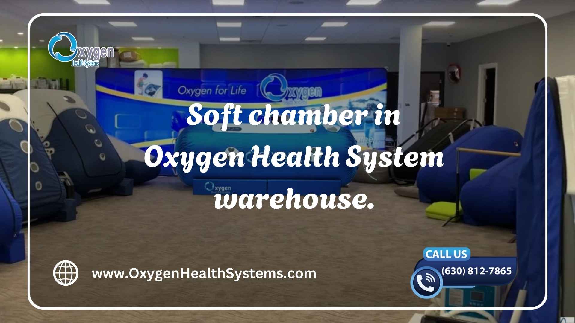 Epsilon soft-shell sitting-type hyperbaric chamber shown in full setup