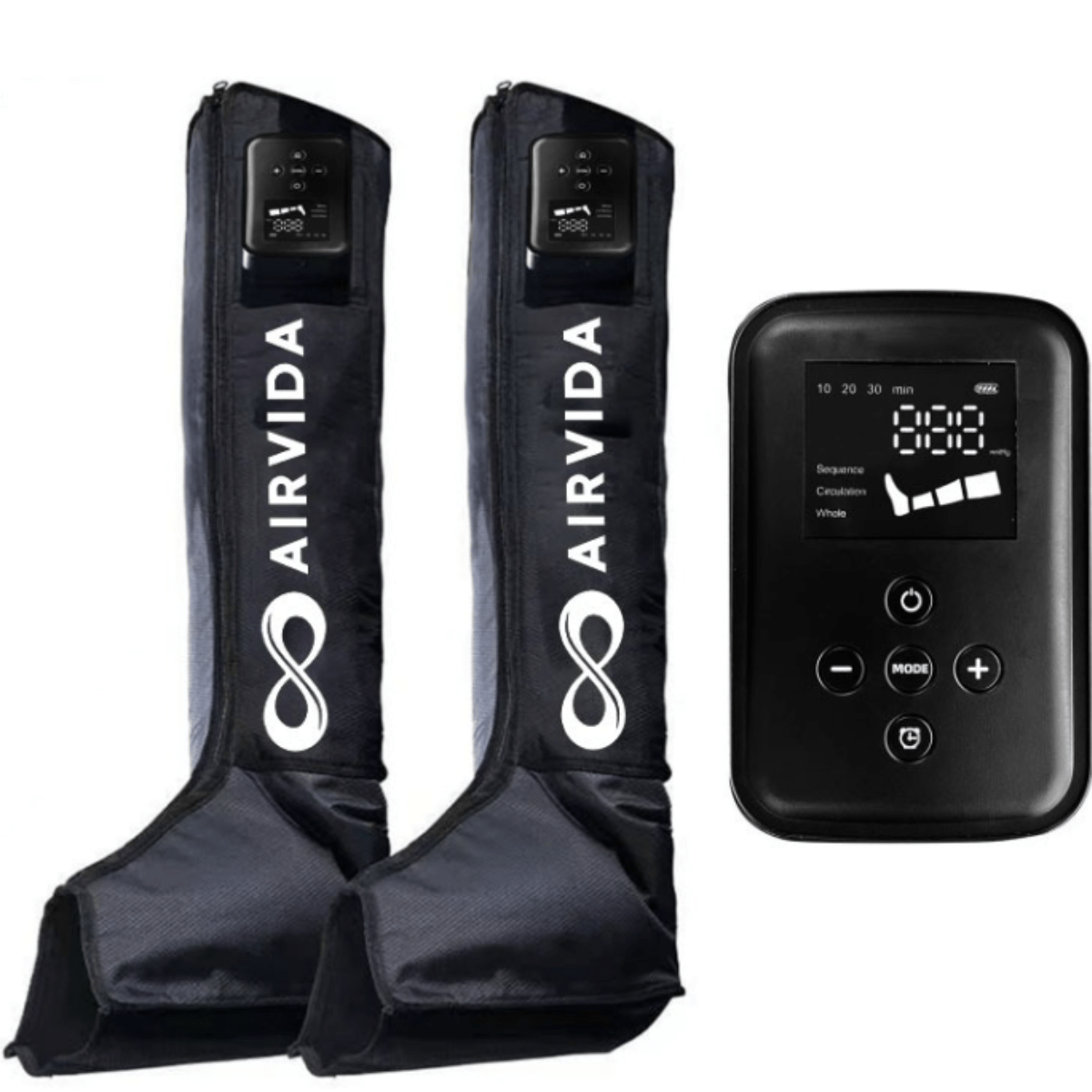 Airvida Cordless Leg Compressions With LCD Screen - The Recovery Outlet