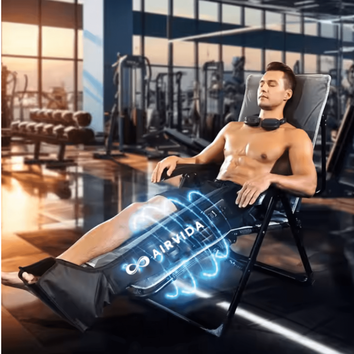 Airvida Cordless Leg Compressions With LCD Screen - The Recovery Outlet