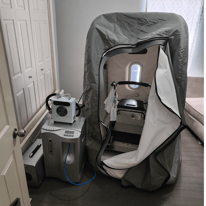 Reclining Chair Inside Hyperbaric Chamber 1.4 ATA