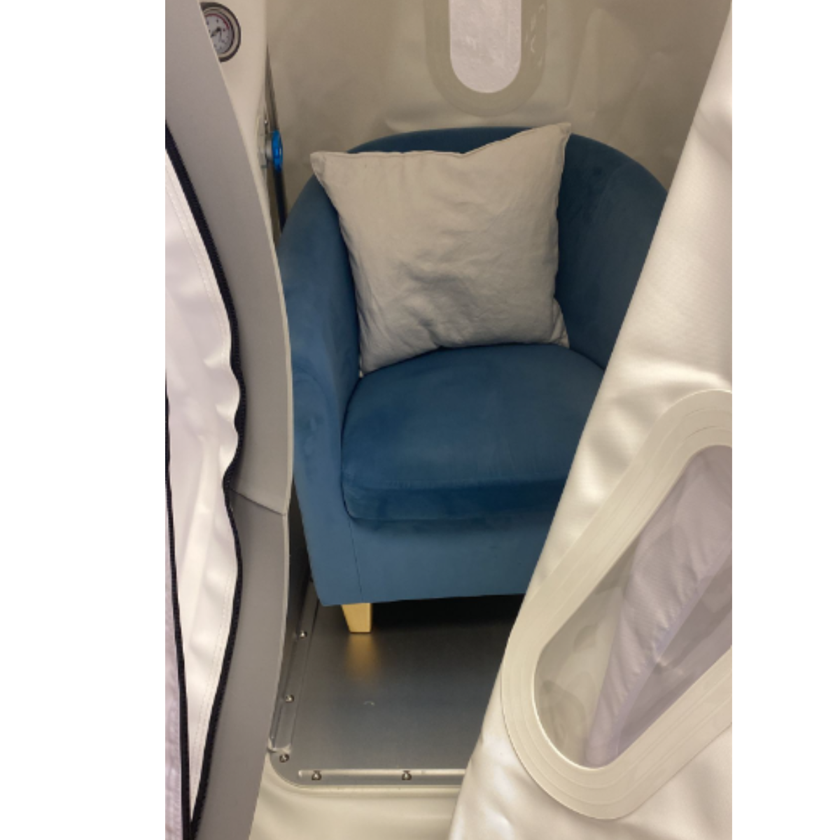 Reclining Chair Inside Hyperbaric Chamber 1.4 ATA