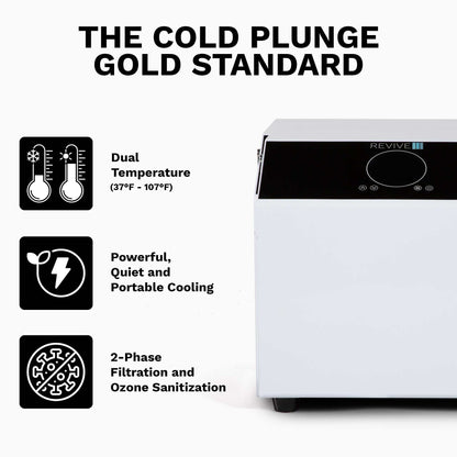 Apex 1hp chiller with dual temperature control, advanced filtration, ozone sanitation, and Wi-Fi connectivity for hot and cold therapy.