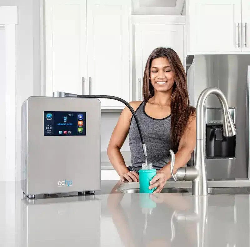 ECHO Ultimate hydrogen water machine in modern kitchen