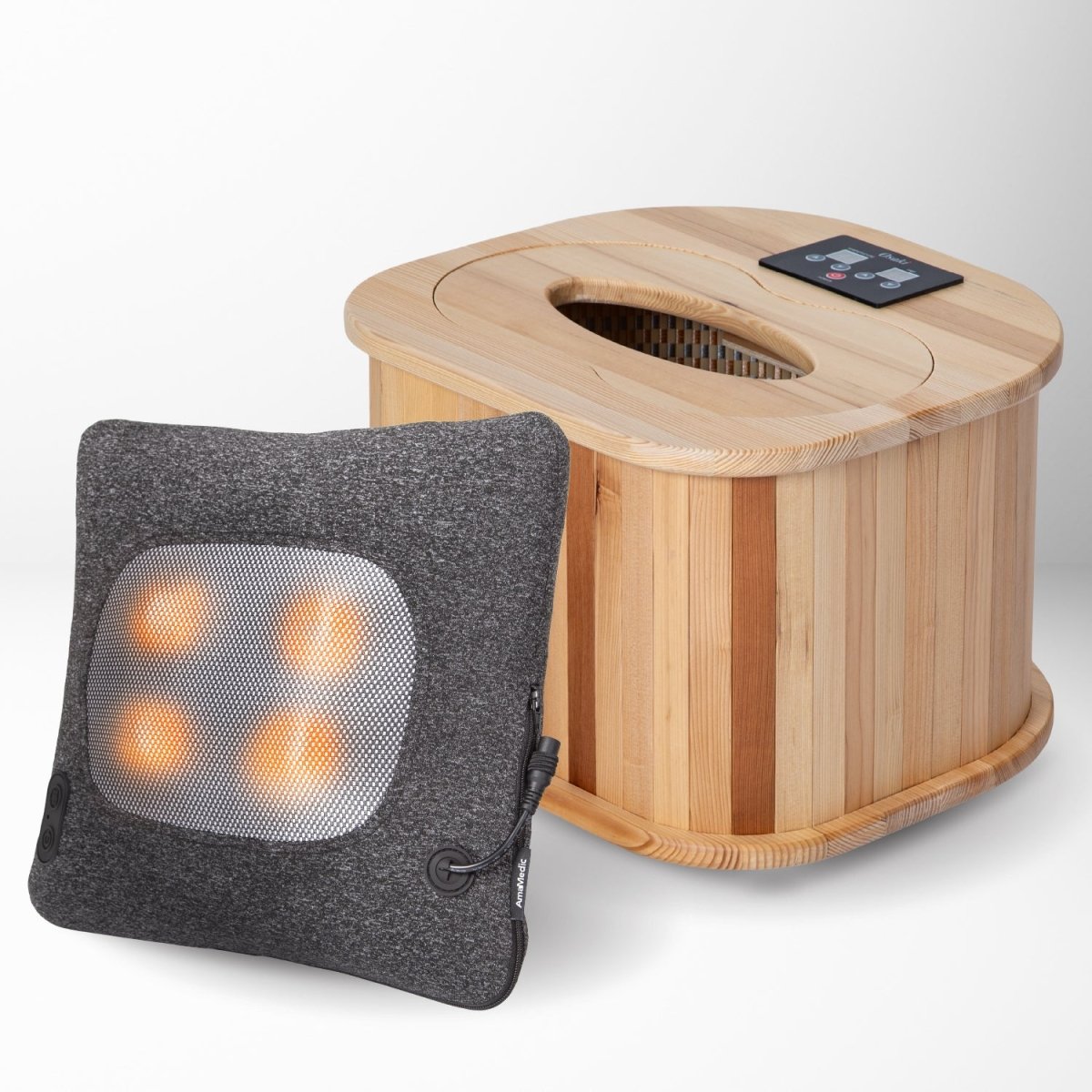 Foot Relaxation Package (OS - F2 Foot Sauna + AM - 61 Shiatsu Cushion) - The Recovery Outlet