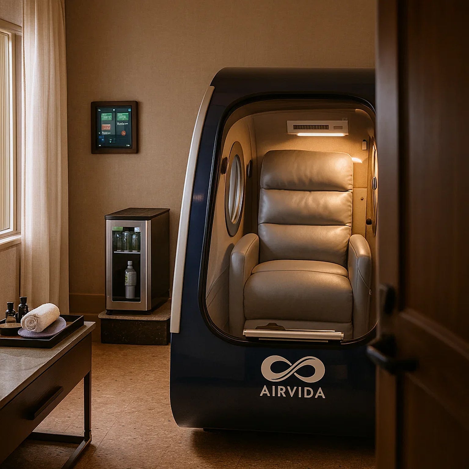 Sitting Hard Shell Hyperbaric Chamber 1.3 - 2.0 ATA - Airvida Elite - The Recovery Outlet