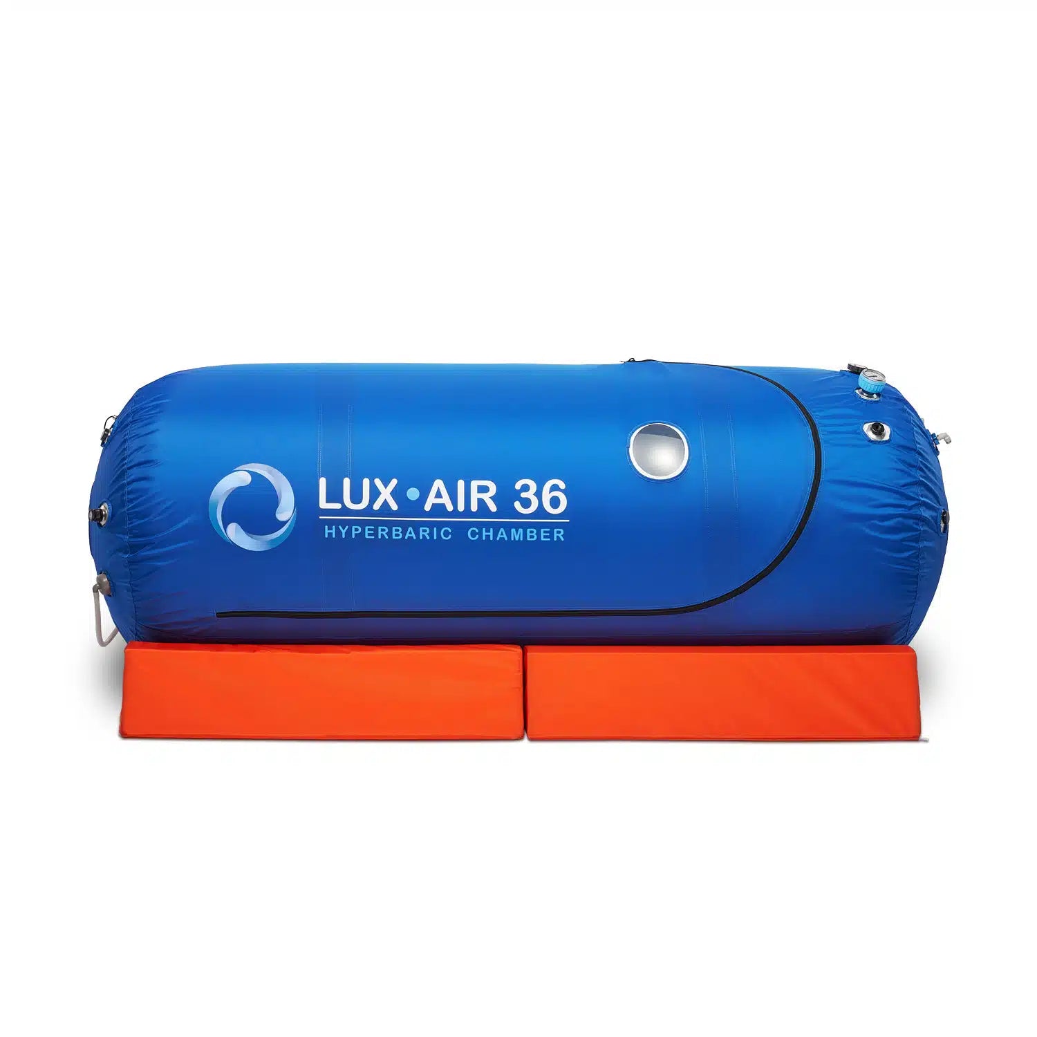 Front view of the 36-inch 1.4 ATA Lux-Air soft hyperbaric oxygen chamber