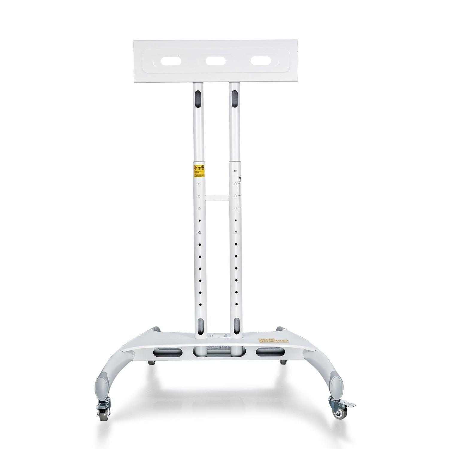 White Mito Red Universal Stand for vertical or horizontal positioning with wheels
