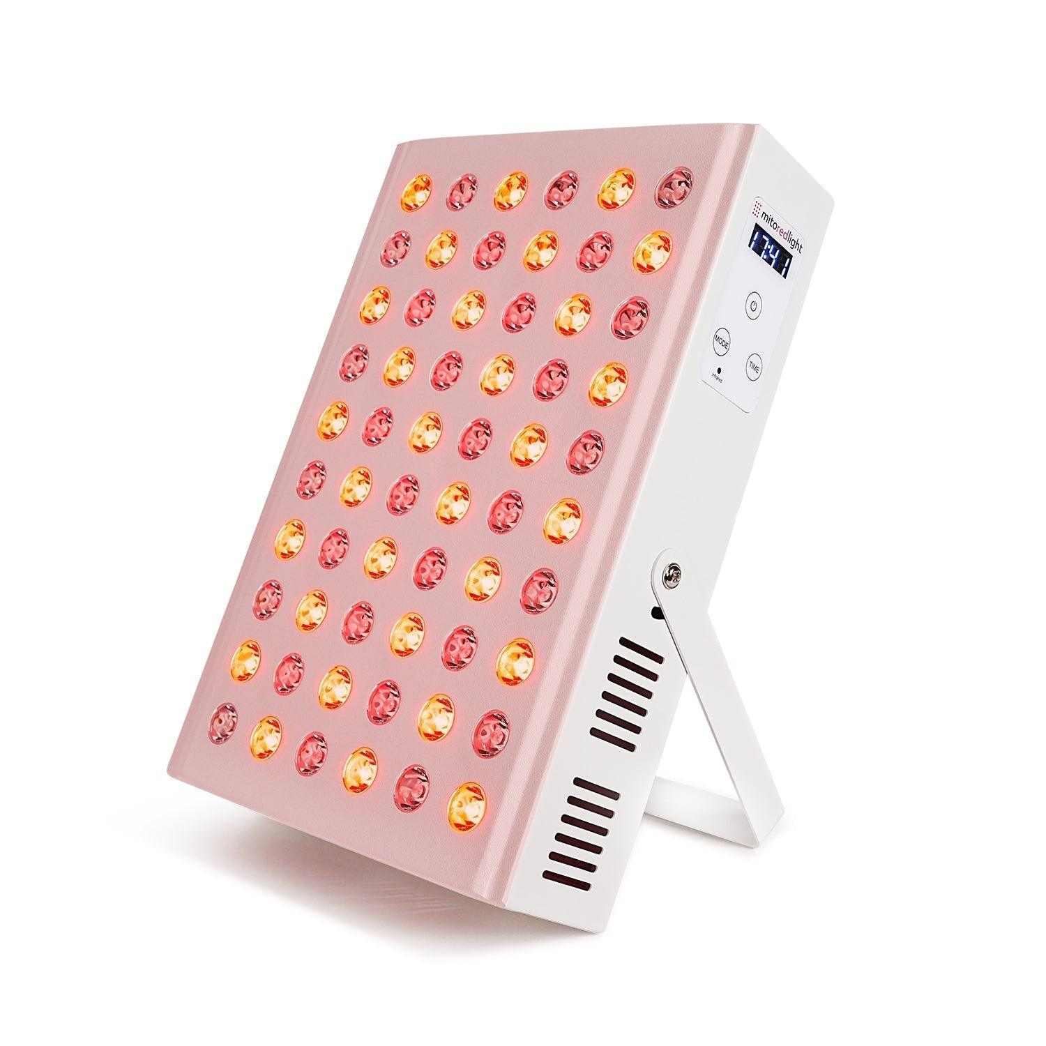 MitoMIN 2.0 high-powered red light therapy panel with 60 LEDs and adjustable timer