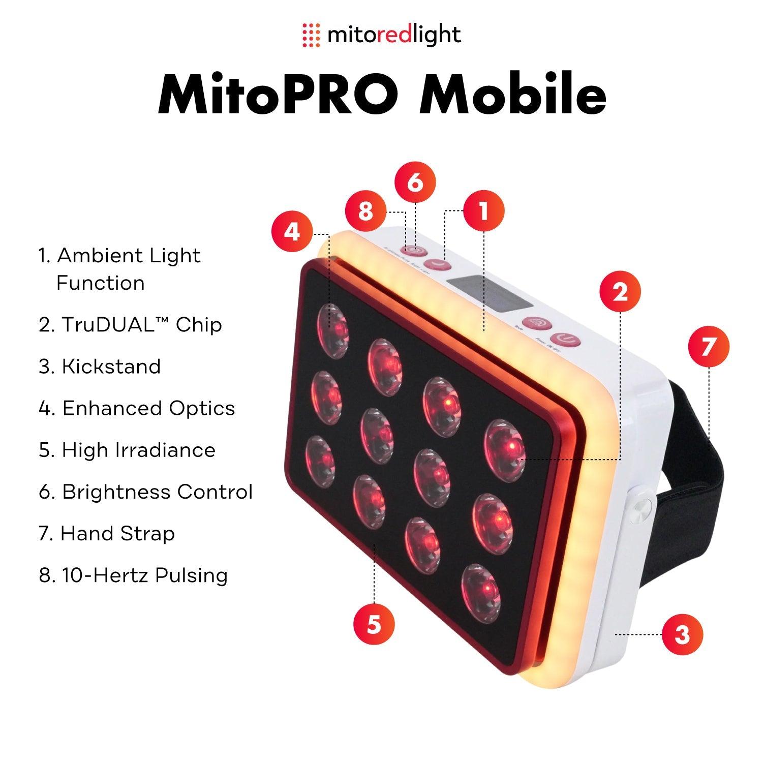MitoPRO® Mobile | Cutting Edge Portable Red Light Therapy - The Recovery Outlet