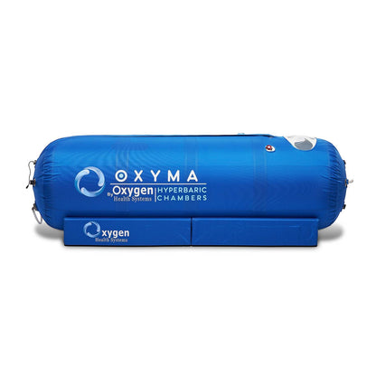 Soft shell 1.4 ATA hyperbaric chamber exterior with zippered entry and transparent viewport windows