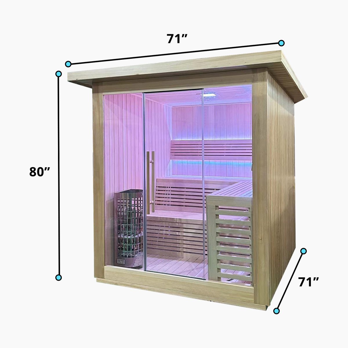 6 Person Traditional Sauna - The Recovery Outlet