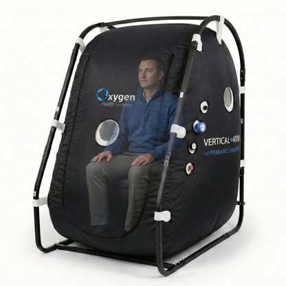MC4000U soft-shell hyperbaric chamber translucent view of seated interior layout