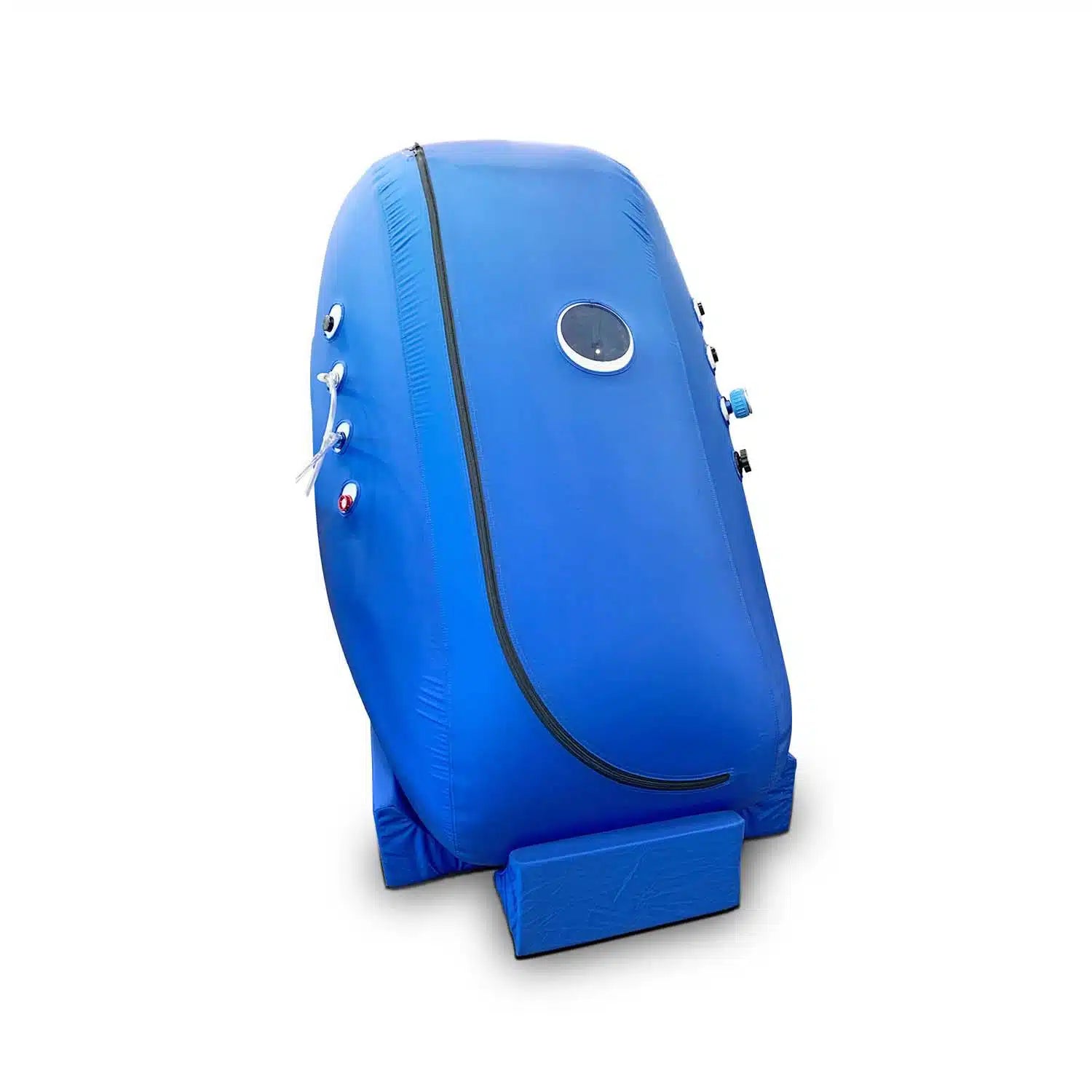 Vertical sitting hyperbaric oxygen chamber 1.4 ATA, full upright exterior view